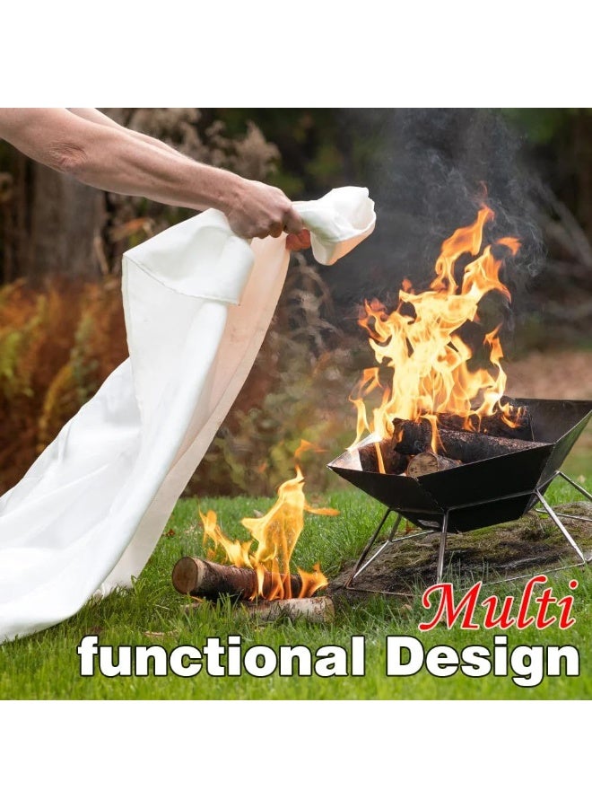 Fire Emergency Blanket,Fire Blanket for Home and Kitchen,Camping Emergency Blankets,Emergency Fire Retardant Blankets for House,Fireproof Blanket Welding Blanket for Kitchen,Grill,BBQ - Image 4